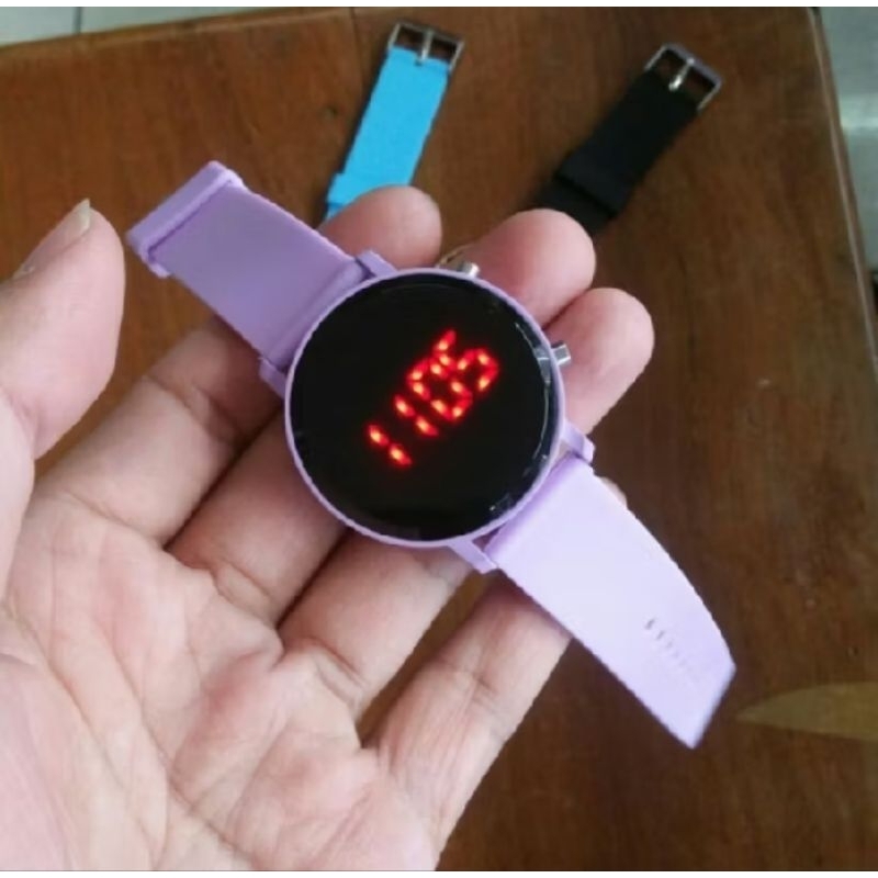 C ( C30 ) JAM TANGAN PRIA WANITA LED DIGITAL / JAM TANGAN LED WATCH MODEL BULAT