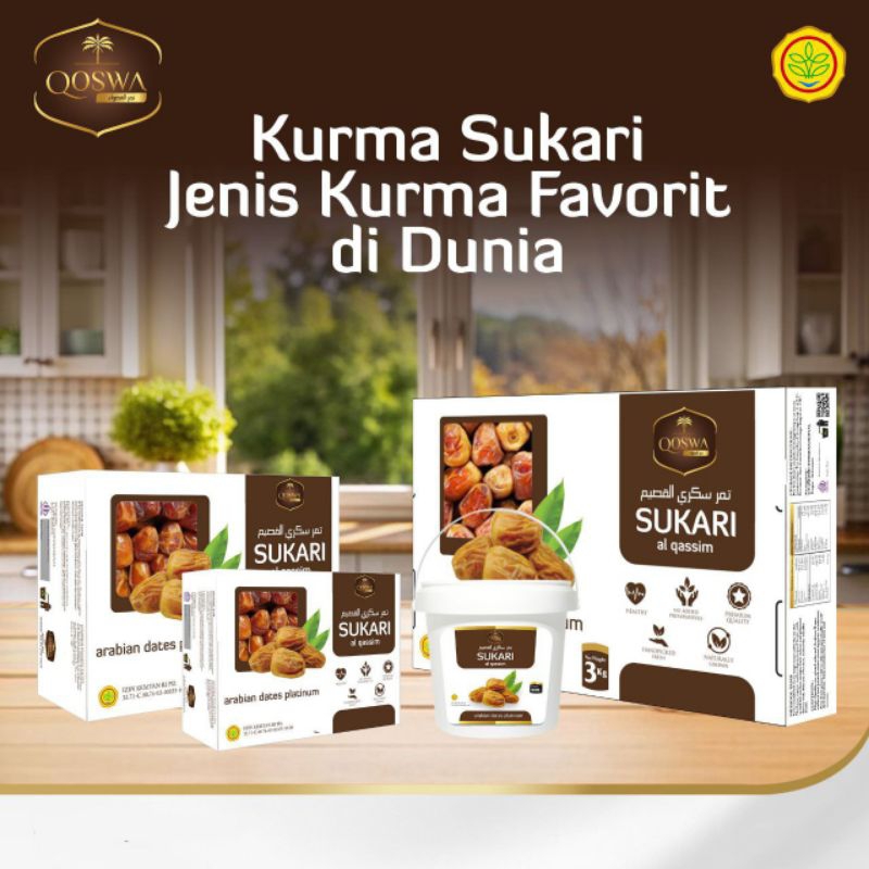 

Kurma Sukari Al Qassim Qoswa Sukkari 500gr