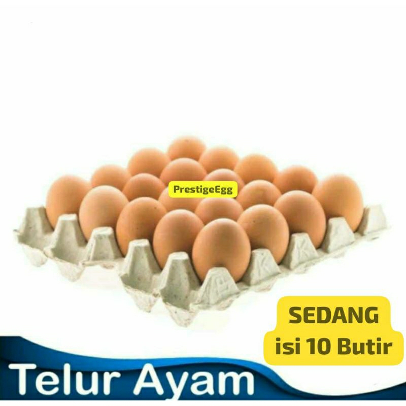 

[INSTANT MEDAN] Telur Ayam Eropa SEDANG isi 10 Butir