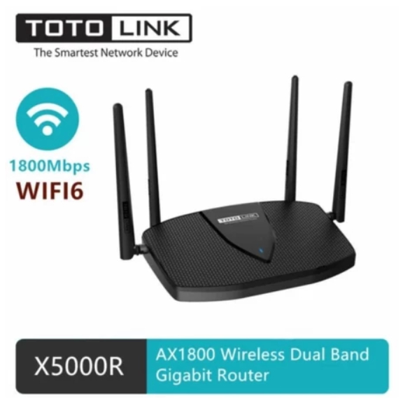 Totolink X5000R AX1800 WiFi 6 Gigabit Dual Band Wireless Router - BEKAS PAKAI