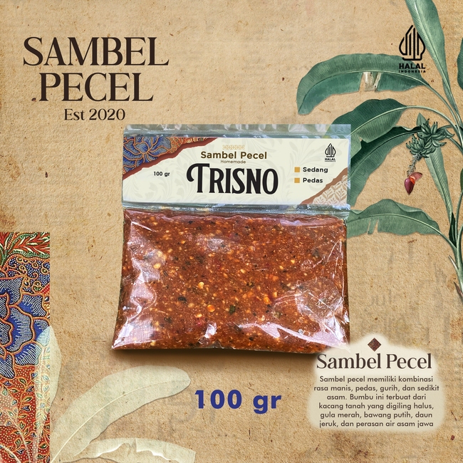 

SambelBumbu Pecel TRISNO 100gr Kacang Sangrai Otentik Tradisional Khas Madiun KediriJawa