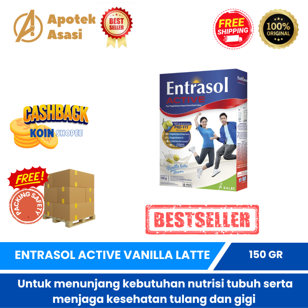 

Entrasol Active Vanilla Latte dan Chocolate 150g