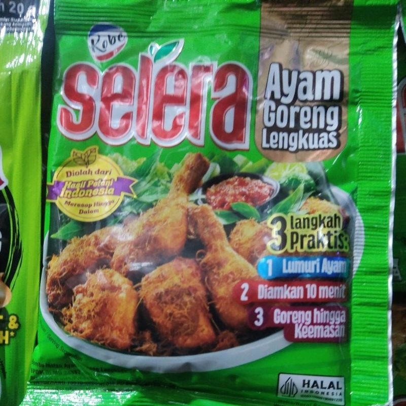 

Selera ayam goreng lengkuas sachet isi 10 bgks