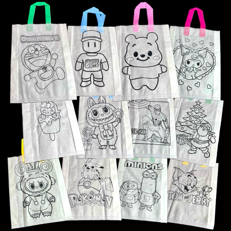 

Tote bag canva mewarnai cat air akrilik tas paper bag goodie bag tas mewarnai cat tas totebag anak kurnia kado