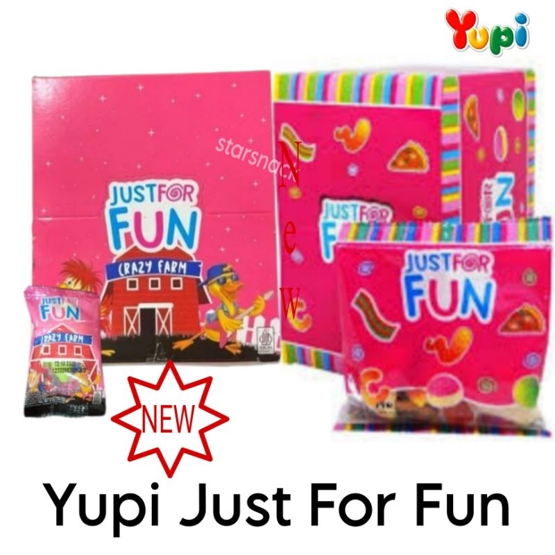 

Yupi Just for Fun crazy farm permen isi 12/24 bkgs