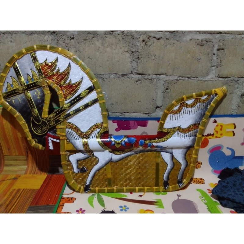 jaran kepang dewasa motif klasik putih