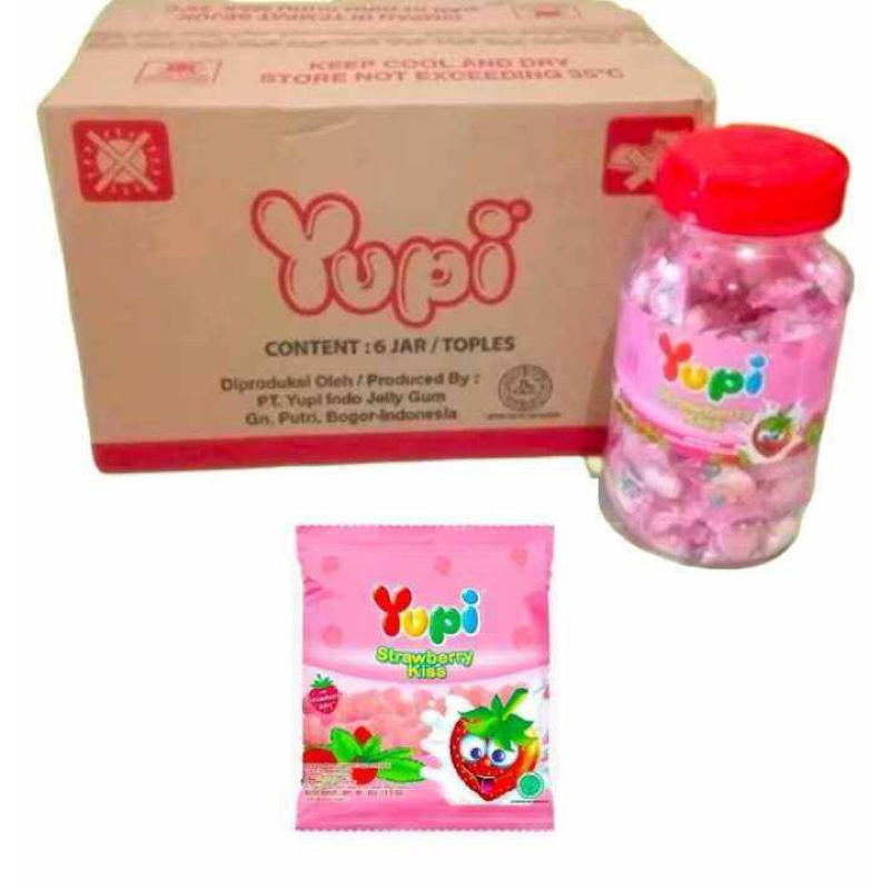 

yupi toples strawberry kiss 300 gr