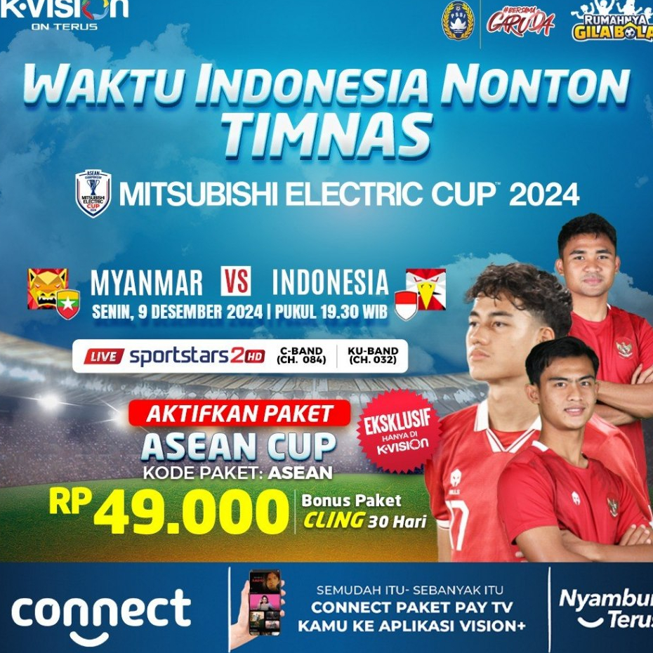 K VISION paket timnas  AFF  k vision RECIEVER PARABOLA TV