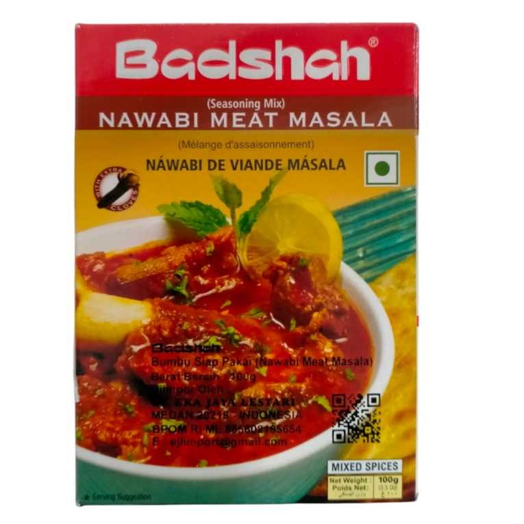

Nawabi Meat Masala Badshah / Bumbu Daging India Rempah Bubuk Powder