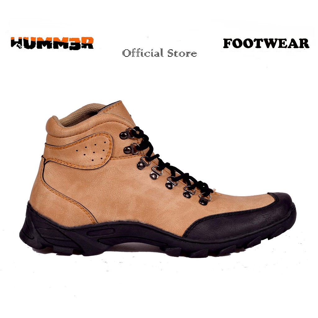 HUMM3R Apollo Tan - Sepatu Boots Adventure Pria Jumbo
