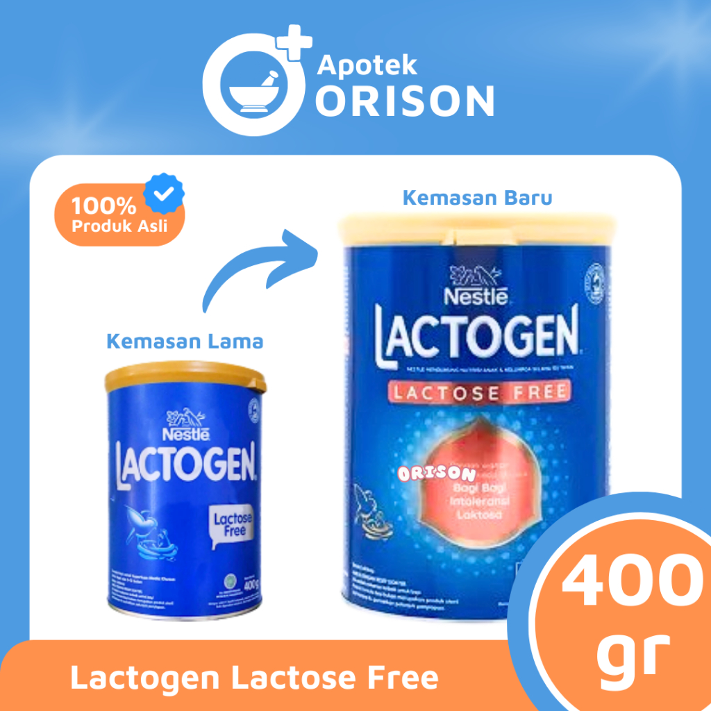 LACTOGEN LACTOSE FREE (BEBAS LAKTOSA) 400GRAM