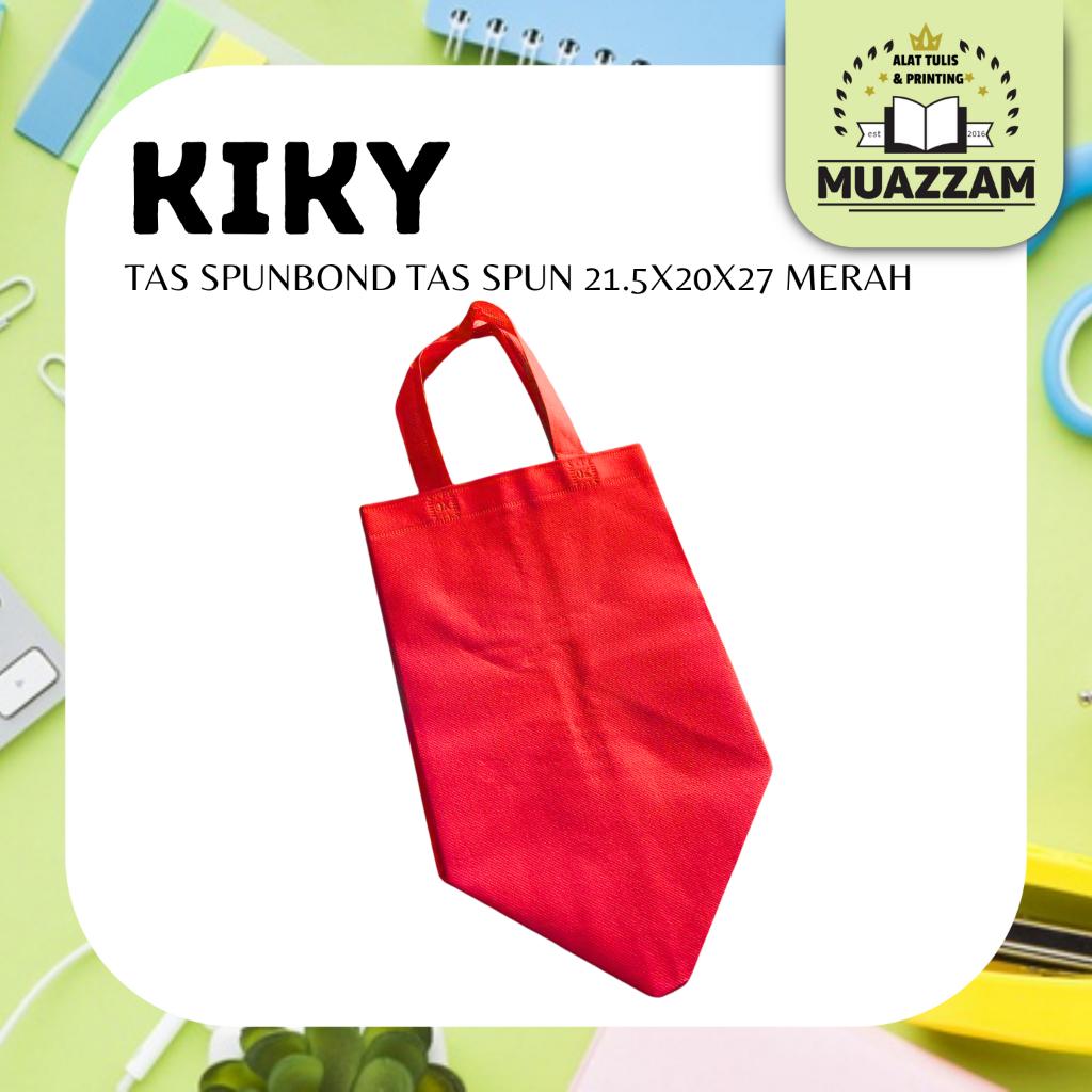 

Kantong spunbond S 21.5x20x27 Merah tas kain goodie bag polos tas souvenir kantun