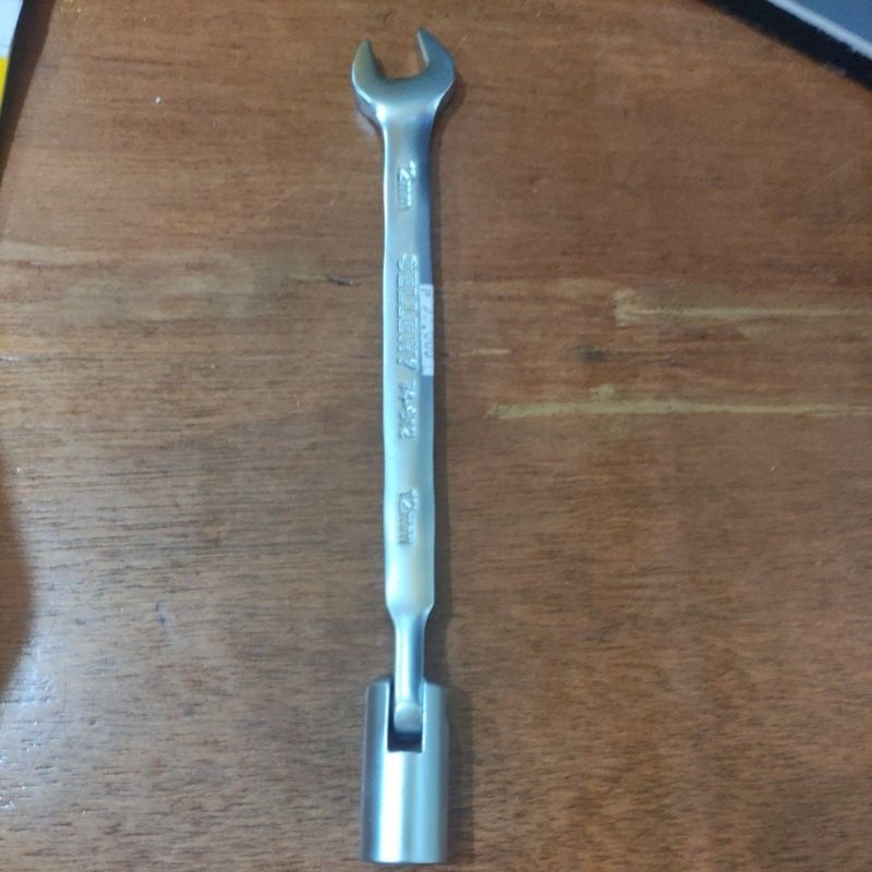 kunci sock flesibel + kunci  pas 12mm sellery / kunci kombinasi sock flexibel + ring pas 12mm seller