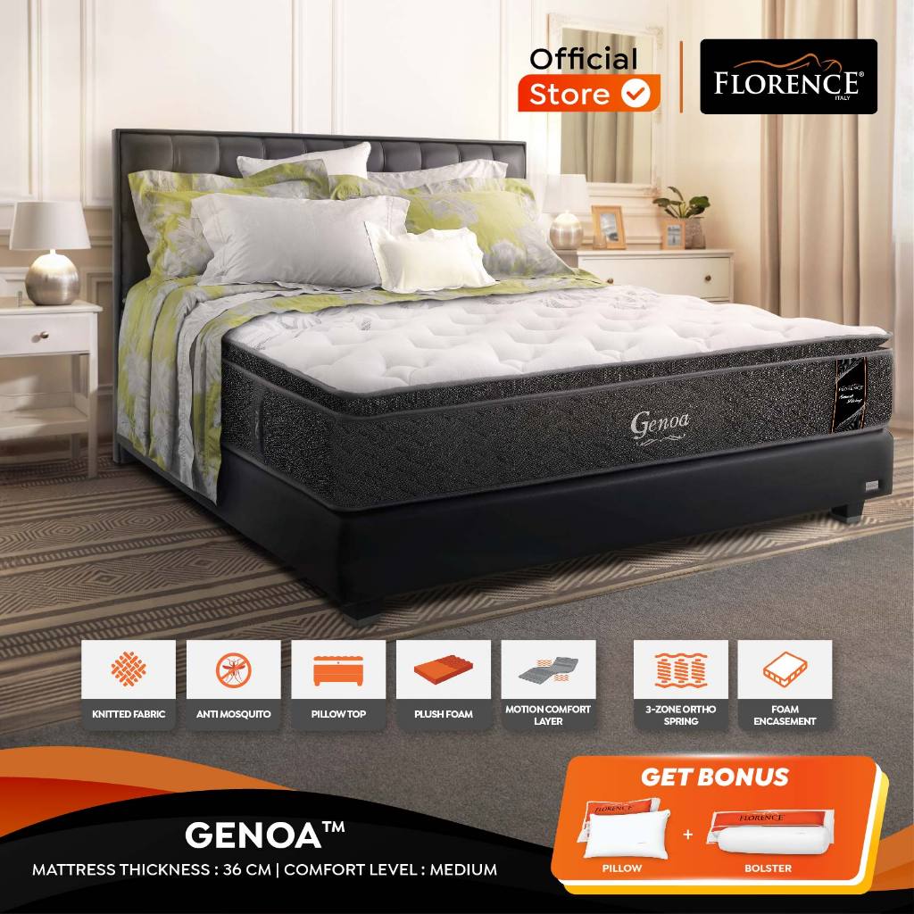 Florence Kasur Spring Bed Genoa - Full Set