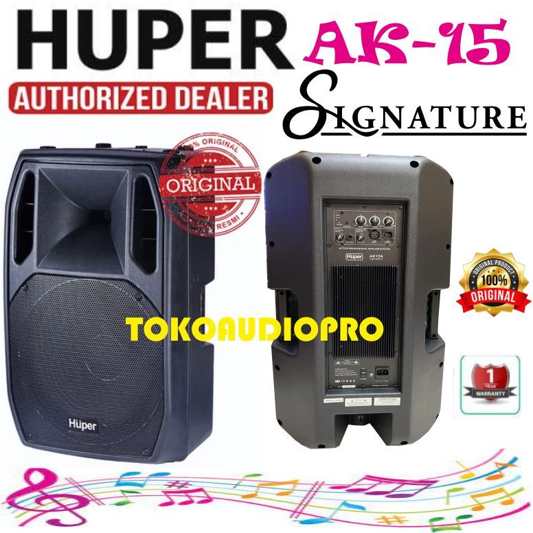 Speaker Huper AK15 Signature 15-Inch Speaker Aktif Huper AK-15 Signature