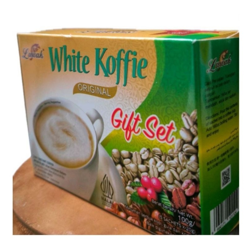 

Luwak White Koffie Original Gift Set 3 in 1 isi 5 Sachet @ 20 gram / Kopi Instan