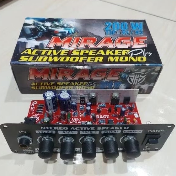Kit SPEAKER AKTIF  MONO + SUBWOOFEER Plus MIC