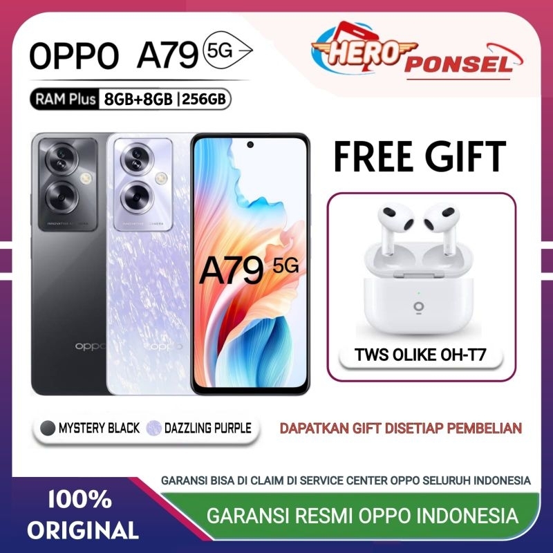 OPPO A79 5G NFC RAM 8/256 GB | OPPO A 79 5G NFC RAM 8/256 GB GARANSI RESMI OPPO