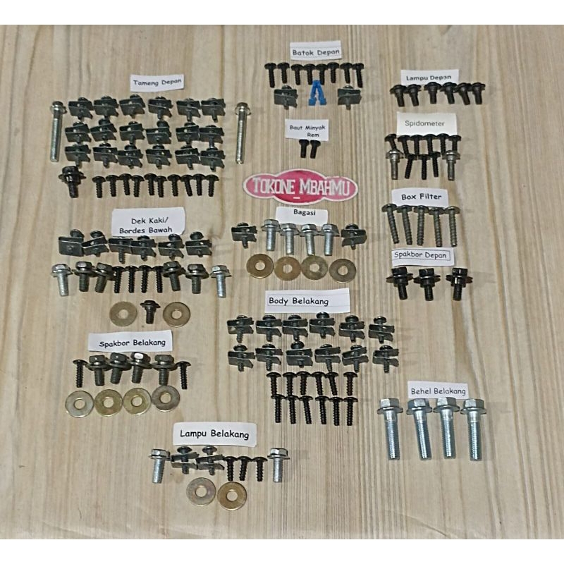 Baut Full Set Cover Body Bodi Honda Vario 110 Fi eSP CBS