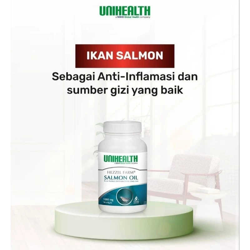 Salmon Oil Unihealth 90 kapsul Minyak Ikan Salmon