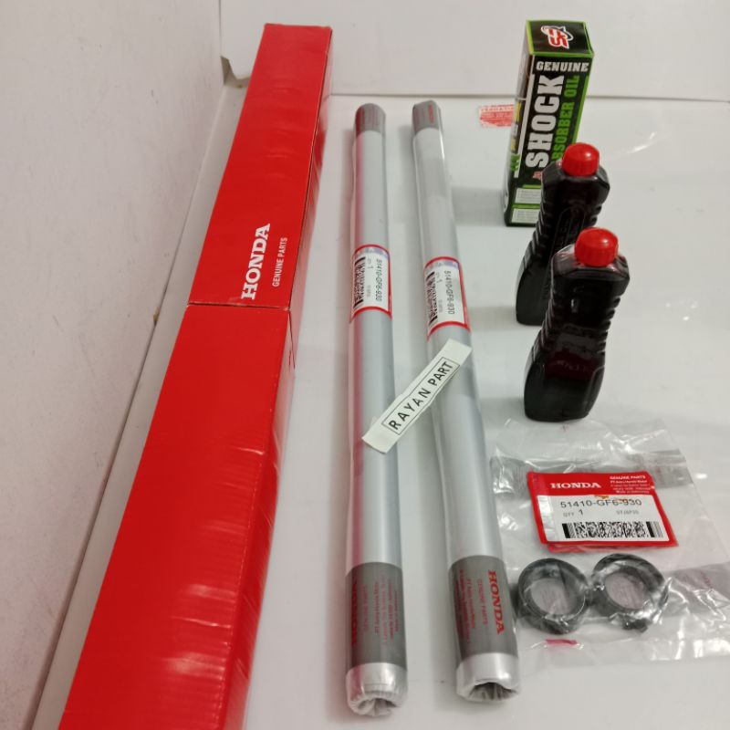 Shock depan sepasang honda win win win win as sok+sil+oli gf6 original AHM