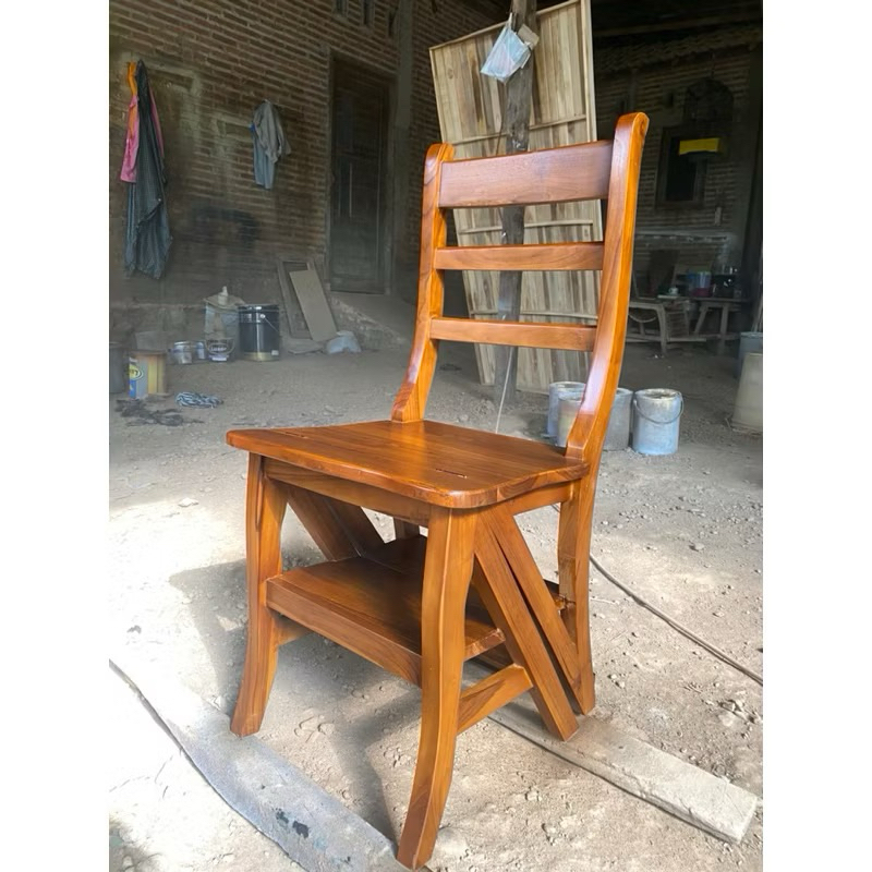 kursi tangga lipat jati kursi tangga lipat kayu jati kursi lipat kursi minimalis