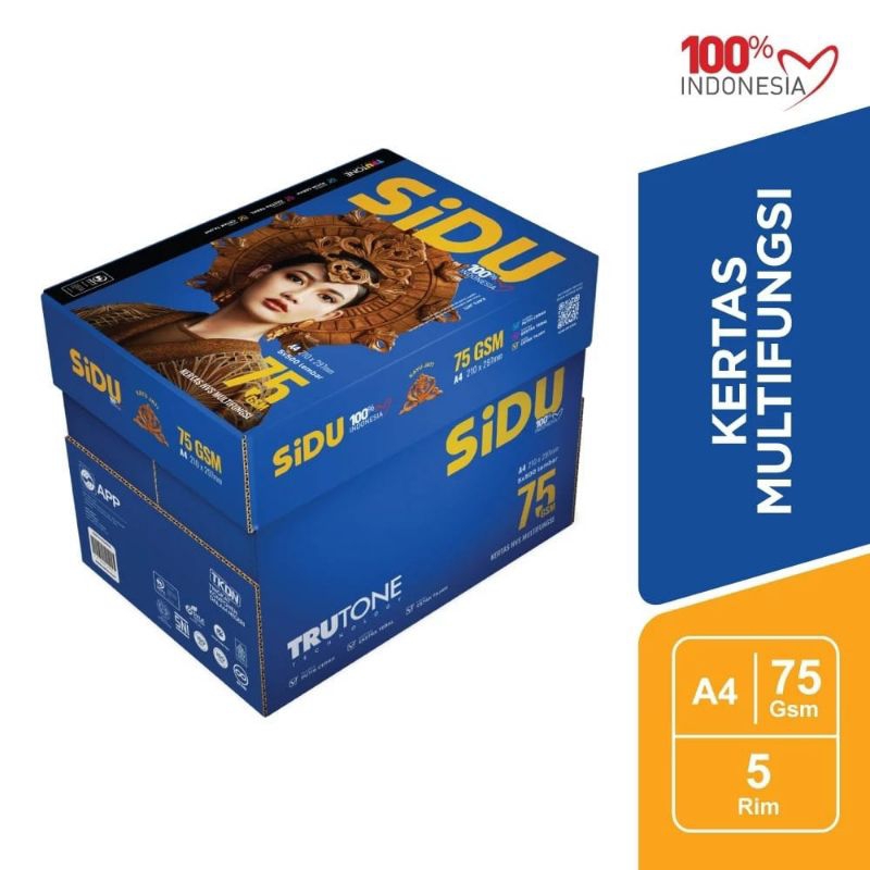

TERMURAH!!! KERTAS A4 75 GRAM SIDU SINAR DUNIA ( DUS )