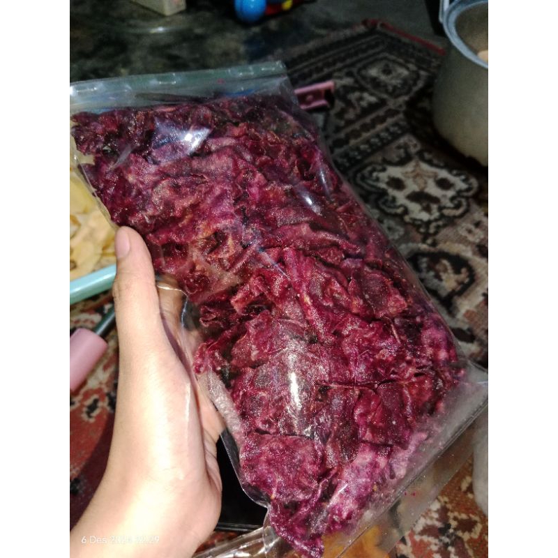 

keripik ubi ungu manisss 1kg
