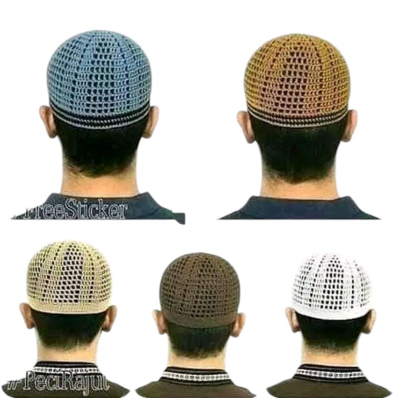 peci rajut sulam.Yaman/Aripin murmer