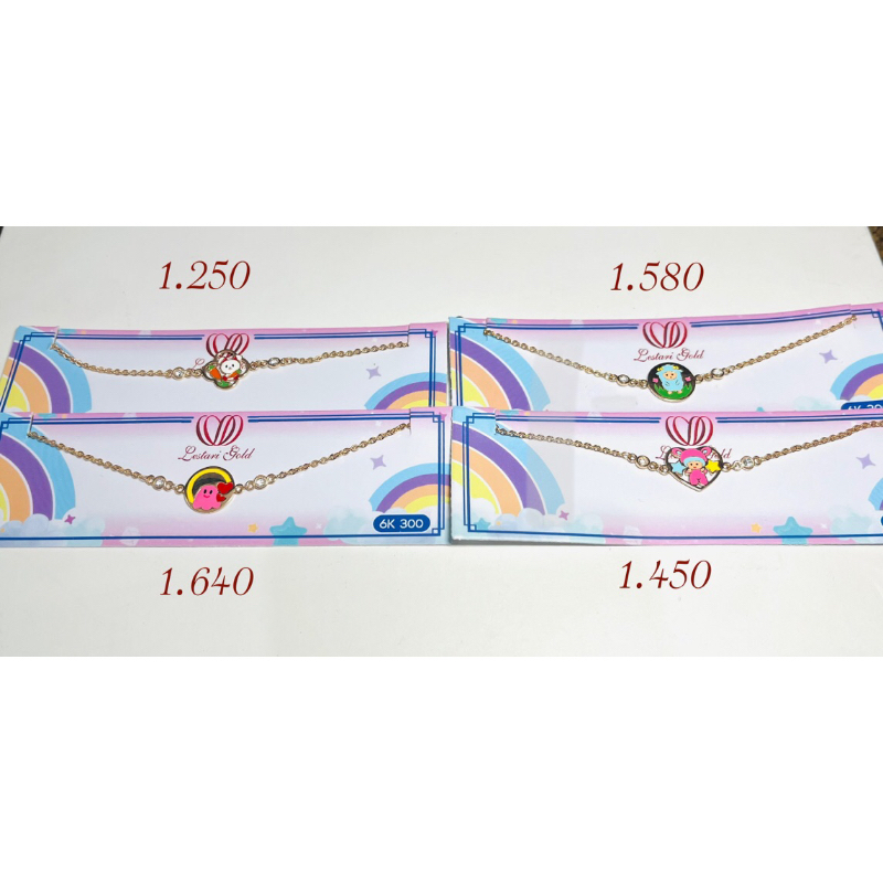 Gelang Rantai Emas Anak Kadar 6K