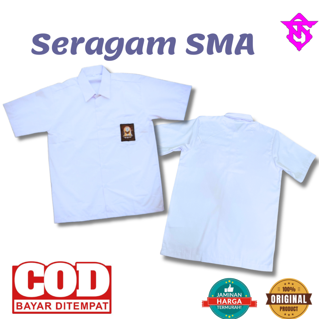 57 SERAGAM SMA BAJU SERAGAM SMA BAJU LENGAN PENDEK SMA BAJU SERAGAM SMA MURAH