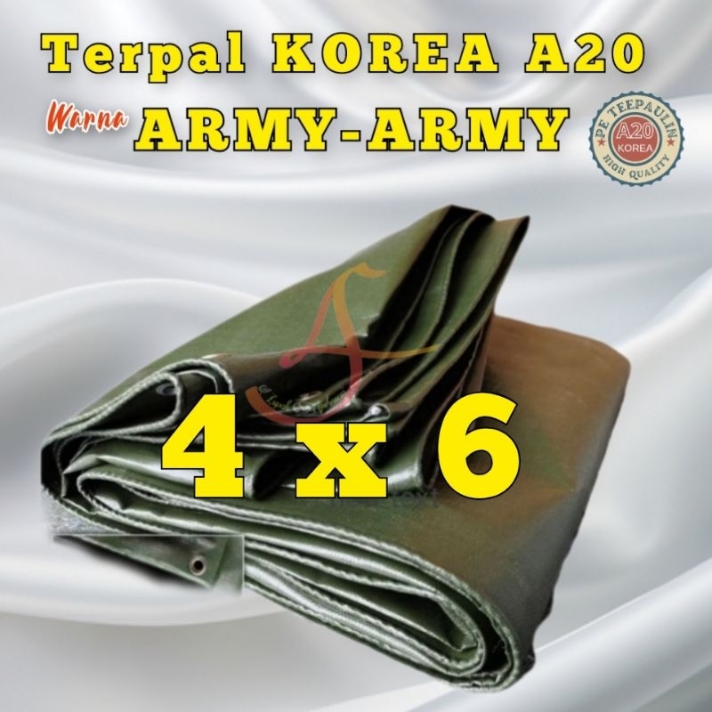 terpal korea A20 terpal 4x6 tebal terpal plastik terpal lembaran