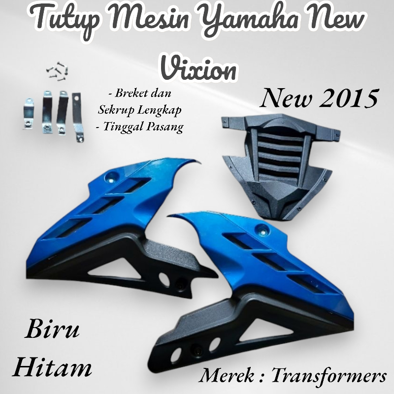 Tutup Mesin Yamaha New , Vixion New , Cover Engine Lumpur Transformer Variasi Motor