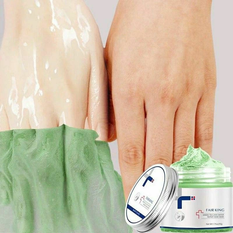 Fair King Green Tea Moist Repair Hand Mask Moisturizing Deeply Smoothing Skin Masker Tangan Melembab