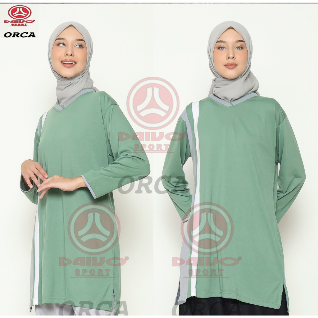 atasan olahraga muslimah tunik wanita/baju kaos olahraga muslim/baju olahraga muslimah tunik wanita