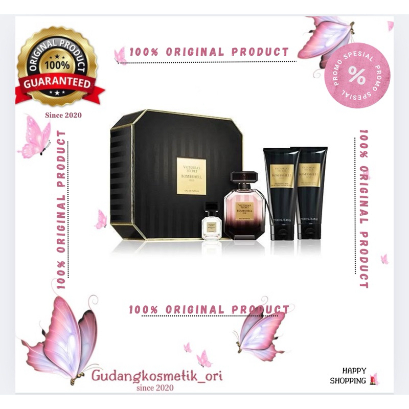 Original VICTORIA’S SECRET Bombshell Oud 50ML EDP 4-Piece Giftset