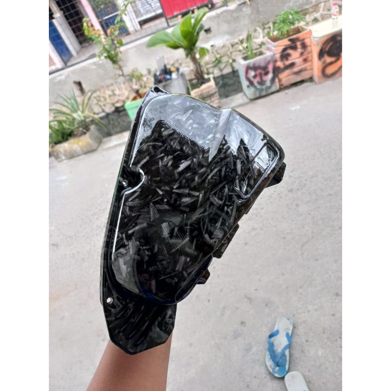 TUTUP FILTER BEAT DAN SCOOPY ESP KARBON FORGET