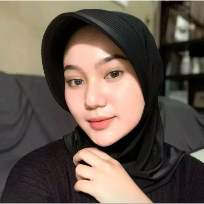Jilbab Bergo Sport Tebal/ Bergo Sport Instan Olahraga
