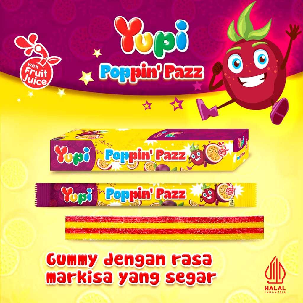 

Yupi Poppin Pazz | Isi 12 Pcs