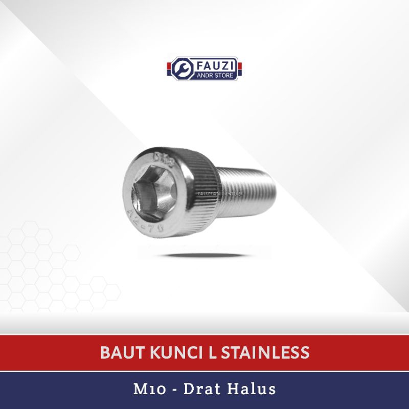 BAUT L M10 Stainless Drat Halus | Baut 14