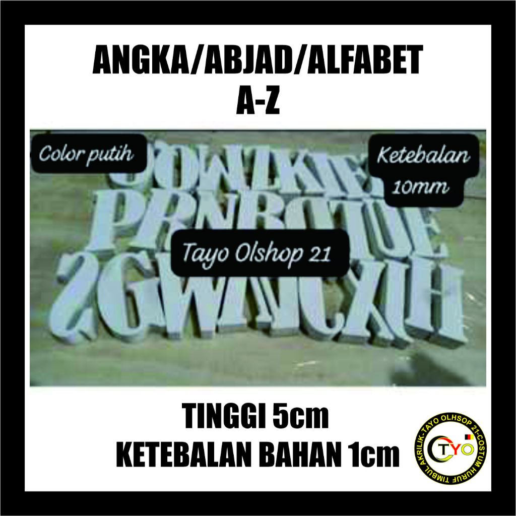 

Abjad Spon Ati Timbul Abjad A-Z Tinggi 5cm Bahan Eva Tebal 1cm Huruf Alfabet