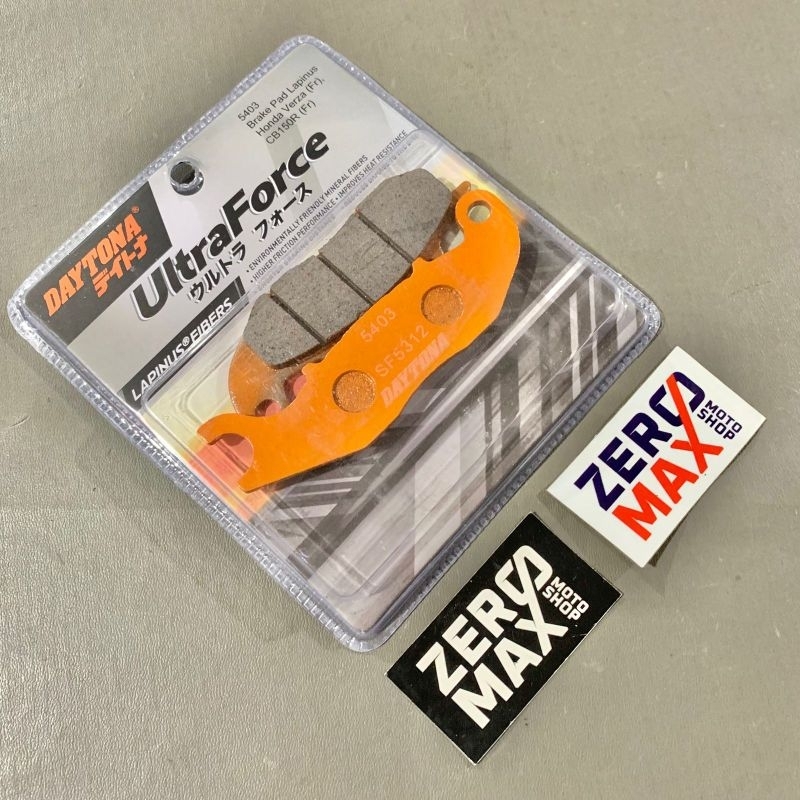 Kampas Rem Depan DAYTONA Lapinus Fibers Untuk Kaliper RCB Racing Boy S Series 2 Piston KANAN NMAX Ae