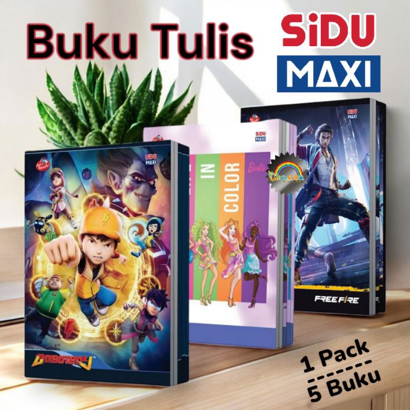 

(1pack) Buku Tulis Sidu Maxi 42 lembar/ Buku Sidu Campus/ Buku Tulis Murah/ Sidu Panjang