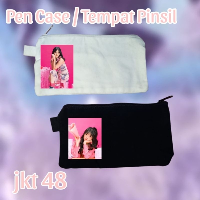 

tempat pensil jkt48 generasi 8 adel, fiony, lulu, oniel, flora pen case