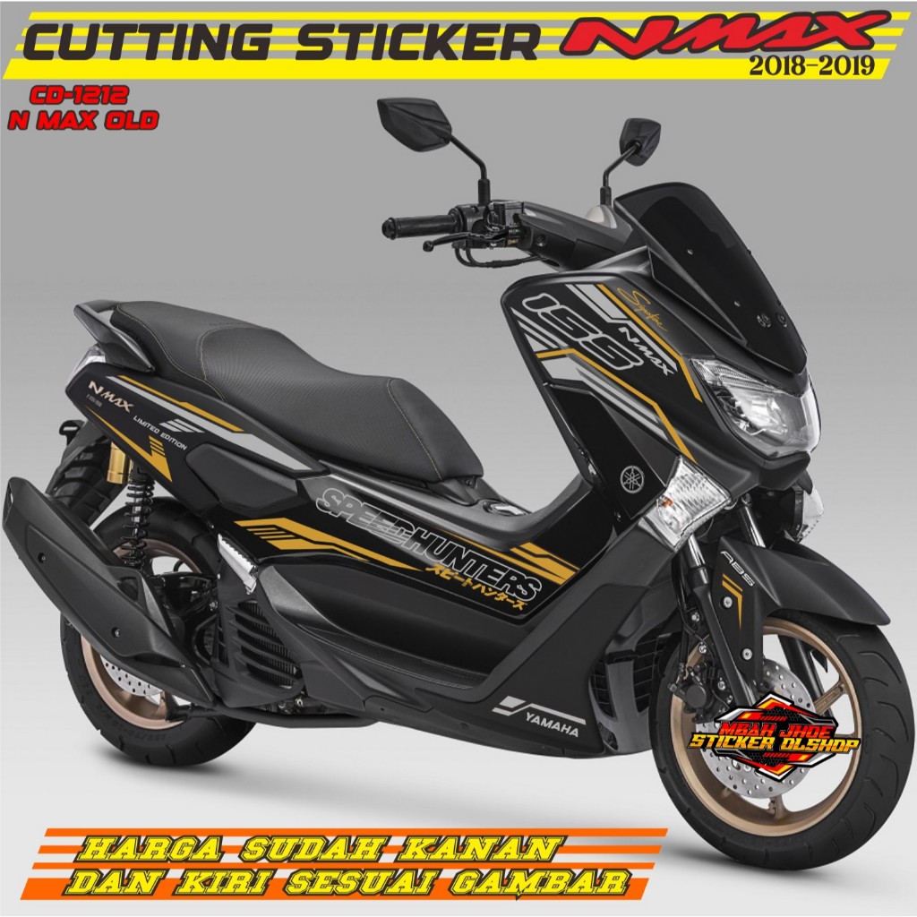 STRIPING MOTOR NMAX NEW 2016 2019 STRIPING VARIASI CUTTING STICKER ELEGANT