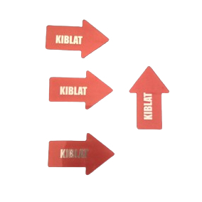 Akrilik Arah Kiblat - Akrilik Petunjuk Arah Kiblat - Panah Arah Kiblat