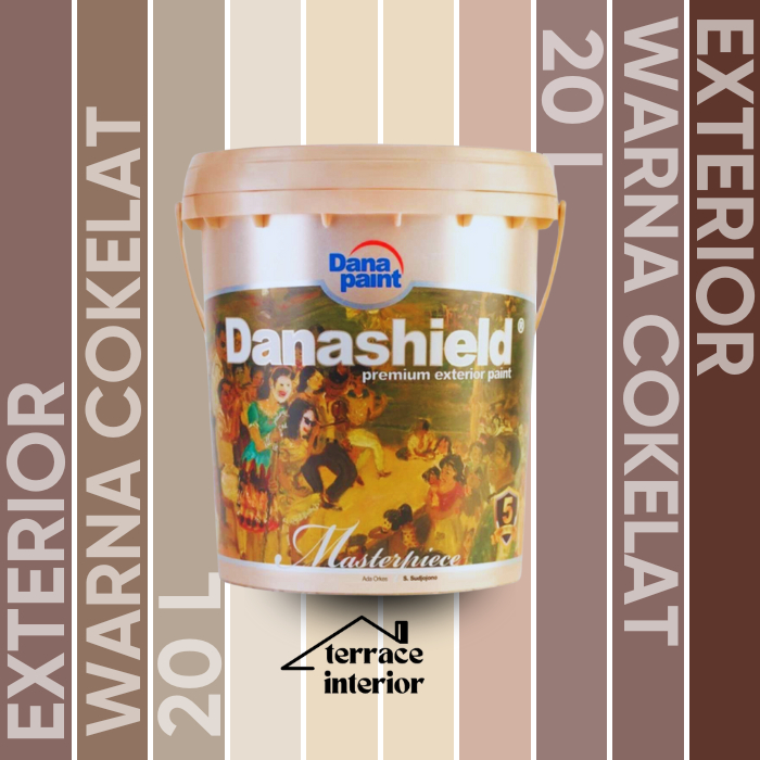Cat Tembok Exterior Danapaint Danashield Warna Cokelat 20 L