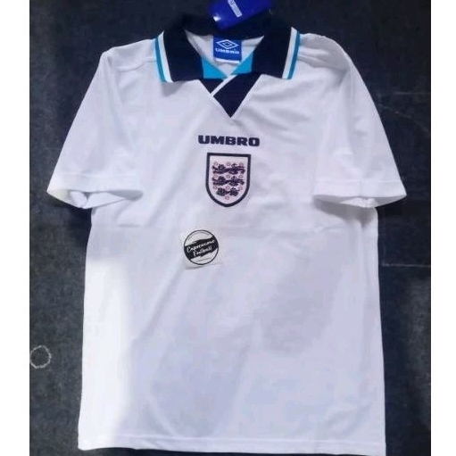 JERSEY INGGRIS RETRO 1996 96 ENGLAND HOME CANTONA BECKHAM BLOKECORE SKENA