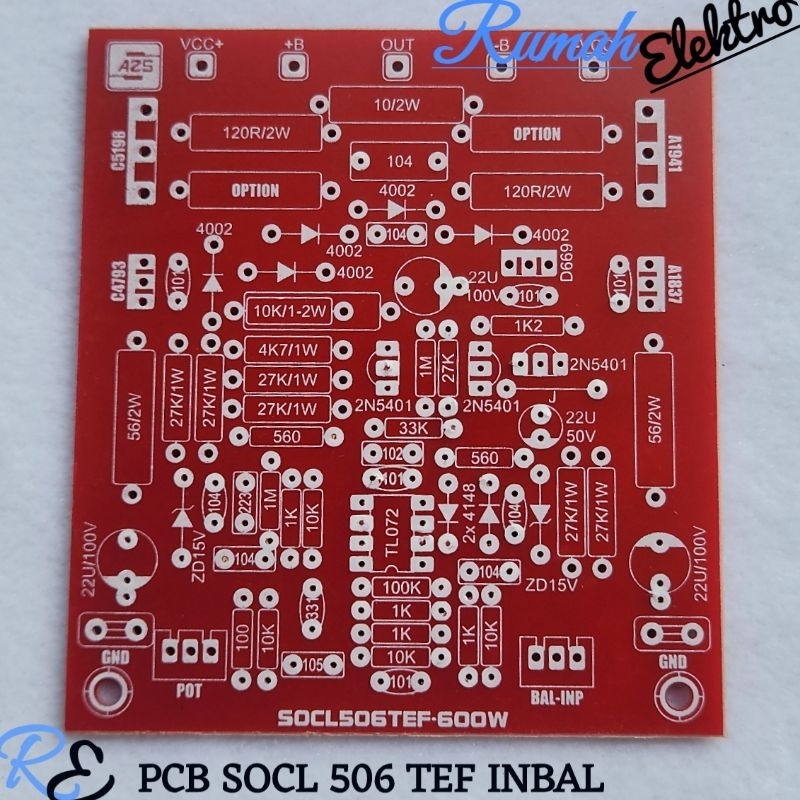 PCB POWER DRIVER SOCL 506 TEF 600W INPUT BALANCE