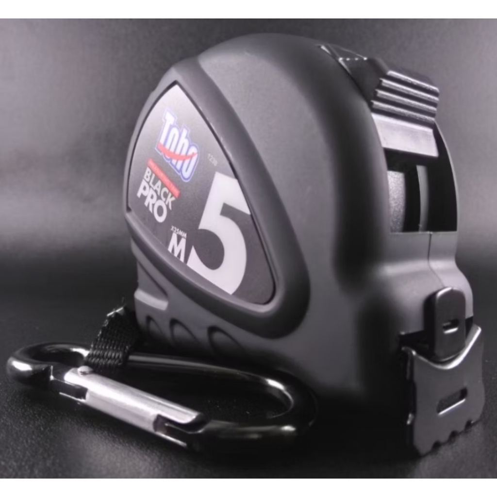 Toho Meteran Tukang Black Pro Series 5 Meter Heavy Duty Meteran Tukang Toho